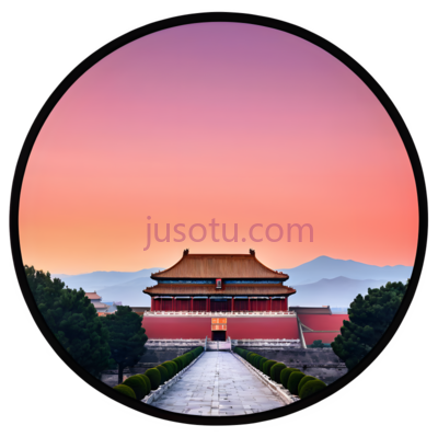故宫,古典建筑,红色,金色, PNG
