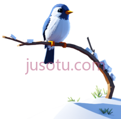 鸟,卡通,蓝色,白色,橙色PNG