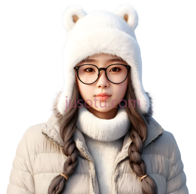 女孩,冬季服装,白色,灰色, PNG