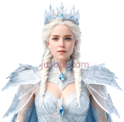 冰雪女王,公主风,蓝色, PNG