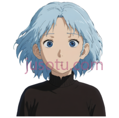 动漫角色,短发,蓝色PNG