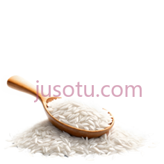 白米堆,木质勺PNG