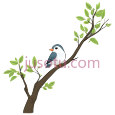 鸟,卡通,白色,蓝色,橙色PNG