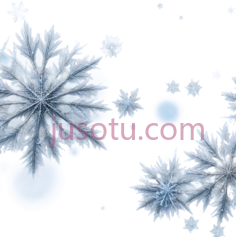 雪花,复杂对称,蓝色PNG