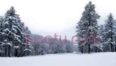 雪松,自然风光,白色PNG