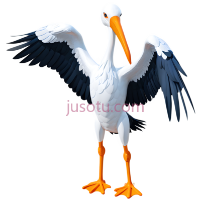 鹳, PNG