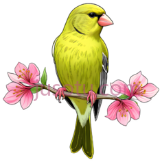 鸟,插画,黄色PNG