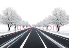 道路,黑白,白色PNG