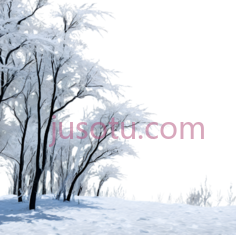 冰雪森林PNG