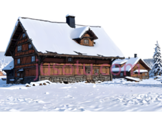 木屋,乡村建筑,棕色,白色PNG