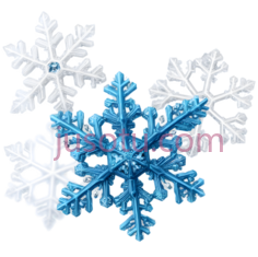 雪花,六角形,蓝色,白色PNG