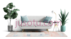 沙发,现代,白色PNG