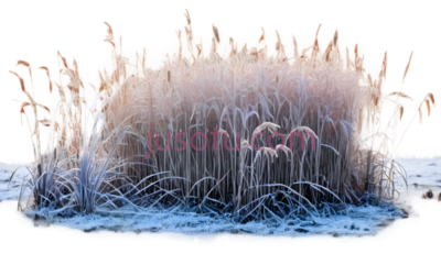 芦苇,插画,白色, PNG