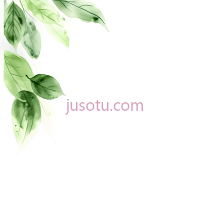 树叶,水彩画,绿色, PNG