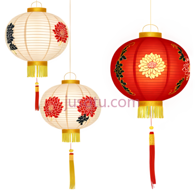 灯笼,花纹,菊花, PNG