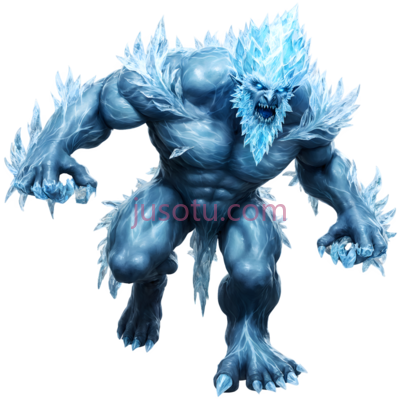 冰霜巨人,幻想生物,蓝色, PNG