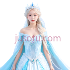 公主,冰雪,蓝色PNG