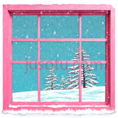 窗户,卡通,粉色PNG