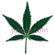 大麻叶,卡通,绿色PNG