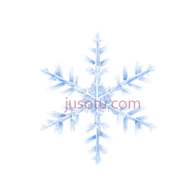雪花,蓝色, PNG