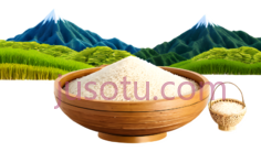 一碗米,卡通,白色PNG