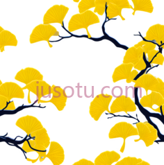 银杏叶,抽象,黄色PNG