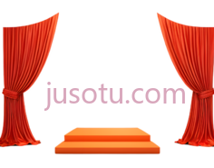 舞台,红色PNG