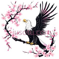 老鹰,卡通,白色,黑色,黄色PNG