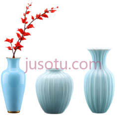 花瓶,现代,浅蓝色PNG