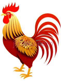 公鸡,卡通,红色,黄色PNG