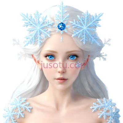 冰雪女王,3D,白色, PNG