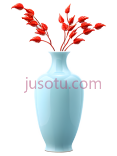花瓶,现代,浅蓝色PNG