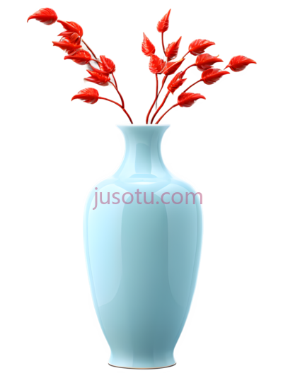 花瓶,现代,浅蓝色, PNG