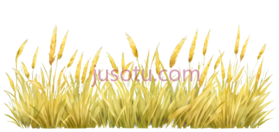 麦穗,卡通,黄色, PNG