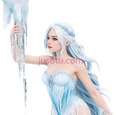 冰雪女王,幻想,蓝色, PNG