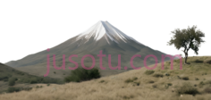 富士山,自然景观,白色,绿色PNG