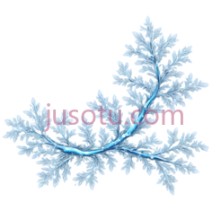 雪花,自然形态,蓝色PNG