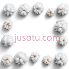 棉花,排列整齐,白色PNG