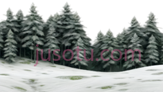 雪松,3D,绿色PNG