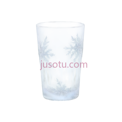 霜冻玻璃杯子, PNG