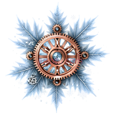 冰雪,魔法,齿轮,铜, PNG