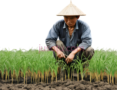 农民,水稻,耕作, PNG