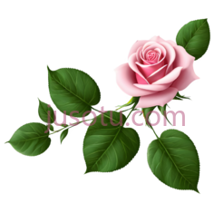 玫瑰,插画,粉色PNG