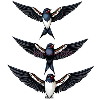 纹身,燕子, PNG