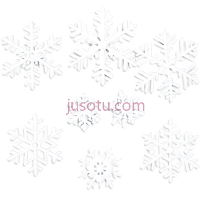 雪花,白色, PNG