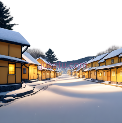 房屋,日式建筑,黄色, PNG