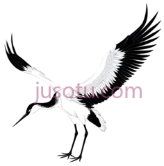 鹤,抽象,白色PNG