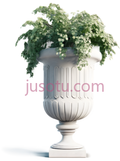 花盆,古典,白色, PNG