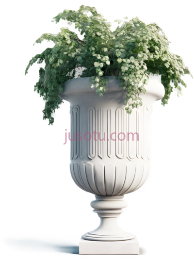 花盆,古典,白色, PNG