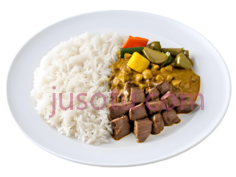 咖喱牛肉,米饭,蔬菜PNG